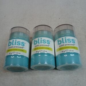 3x Bliss Cold Pressed Cleansing Stick Olive Oil Fo